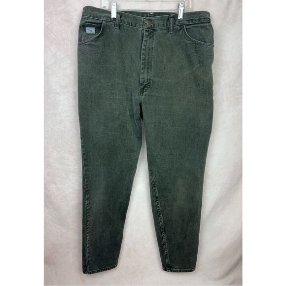Vintage Women’s Plus Size Green Wrangler Jeans - Picture 3 of 7